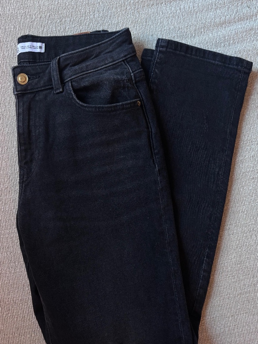 ZARA Women's Black Straight Leg Jeans